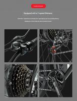 Vélo de montagne électrique écologique 26 pouces Pneu gras Alliage d'aluminium Moteur sans balais 250W Batterie au lithium à disque 7 vitesses pour adultes