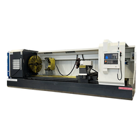 Tour CNC horizontal à broche unique grande taille CK61125X4000, robuste, 3 axes, système allemand