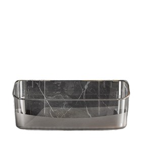 Suction Mounted <b>Storage</b> Rack Rectangular Transparent Gray Durable <b>Bathroom</b> Shelf - Product Image 5