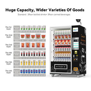 Distributeur automatique de boissons et de nourriture combiné haute performance à grande capacité Zhi Gou Tech, écran tactile SDK, basé sur le cloud - Product Image 2