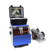 Robot de inspección de orugas de tubería de alcantarillado CCTV con cámara PTZ HD de 360 ° Sistema de elevación automática Localizador de 512Hz y cable de 300m para encuesta de drenaje
