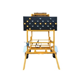 Solar Arrow Traffic Sign Trailer Q235 Frame IP65 Protection Reflective LED Display Ground <b>Mount</b> - Product Image 5