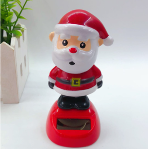 البلاستيك الإبداعي الشمسية تمثال أرجوحة دمية عيد الميلاد الحلي هدية تزيين السيارة - Product Image 2