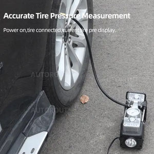 เครื่องเติมลมยางอัตโนมัติ12V,เครื่องอัดอากาศสำหรับรถยนต์150 Psi ปั๊มลมบาสเก็ตบอล - Product Image 6