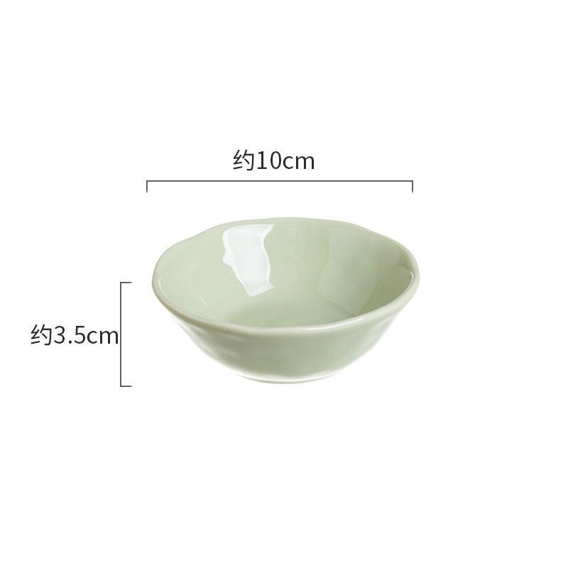 Plato para Salsas con Diseño de Piedra - Verde Leche