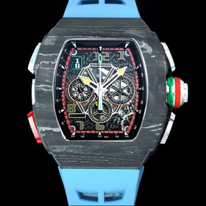 Montre-bracelet multifonctionnelle pour homme, style sport haut de gamme, chronographe TPT, aiguilles lumineuses, réservoir de marche à l'heure en fibre de carbone TPT. - Product Image 3