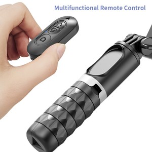 Seguimiento facial automático 360 rotación cardán inalámbrico Bluetooth estabilizador Flexible Selfie Stick trípode con luz de relleno LED Q18 - Product Image 6