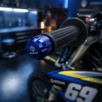 Embout de guidon de moto CNC en aluminium billette, pièce de rechange personnalisée usinée OEM pour moto tout-terrain, dessin requis