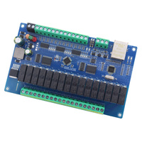 Dispositivo de Control de Adquisición de Datos de Red de Relés Electromagnéticos Industriales de 16 Canales, Montaje en Riel DIN, Módulo Ethernet RS485