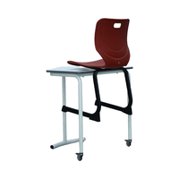 Conjunto de Sillas y Escritorios Individuales para Estudiantes, Muebles Escolares para el Aula