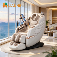 Fauteuil de massage inclinable de luxe beige avec logo personnalisé, haut-parleur électrique intégré, pour centre de bien-être et spa – Service OEM/ODM direct usine