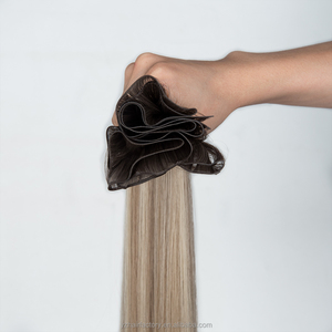 Nouvelles extensions de cheveux humains Genius Weft, design innovant, cheveux vierges 100% alignés sur les cuticules, volume russe Genius Weft - Product Image 1