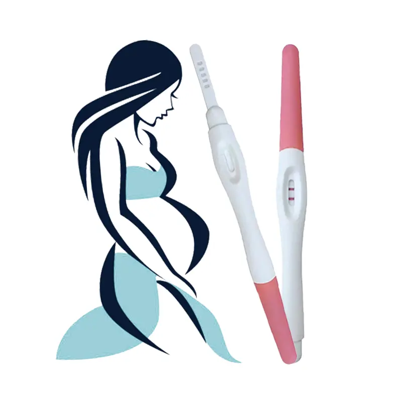 Teststreifen für die frühe Schwangerschaft Urin messung 99% Genauigkeit Frauen Hcg Early Testing Kits Home Privat erwartet ein Baby
