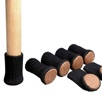 Chaussettes pour meubles, pieds de meubles en feutre tricoté, évitent les rayures et le bruit, adaptées aux pieds de chaise de 1 à 2 pouces