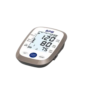 جهاز قياس ضغط الدم بشاشة LCD كبيرة يوضع أعلى الذراع جهاز قياس ضغط الدم جهاز قياس ضغط الدم ومعدل النبض للاستخدام المنزلي