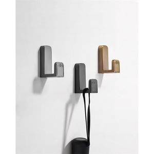 Iron Single Coat Hook for Door Entryway Wall Mounted Sticky <b>Shoe</b> Cabinet Hook Modern Design Reusable Tools <b>Holder</b> - Product Image 2