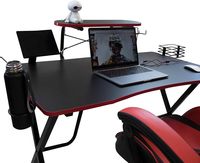 Muebles Multifuncionales de Oficina en Casa de Estilo Moderno, Mesa de Juego de Madera y Metal Económica, Escritorio de Esquina para Computadora de Madera MDF para Jugadores