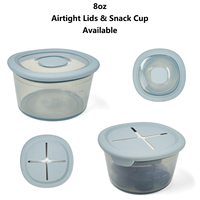 Contenants pour aliments pour bébés en silicone sans BPA personnalisés avec couvercle, portables, étanches, adaptés au congélateur et au micro-ondes, bol de rangement pour collations pour tout-petits