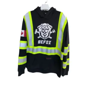 Reflective Hoody Customized Support Oem, Odm Safety Reflective Jacket Electrical Safety Suit Construction