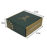 Ensemble de soins capillaires et de toilettage de la barbe, boîte d'expédition en carton ondulé personnalisable avec laminage mat