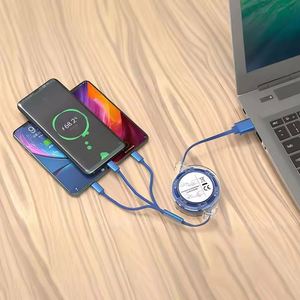 Câble de données personnalisé avec logo imprimé sur USB, cadeau promotionnel pour téléphone portable, synchronisation, charge, 3 en 1 - Product Image 4