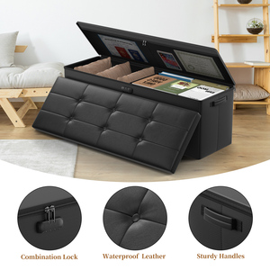 Yeni oturma odası yatak odası tabure depolamalı tabure depolama osmanlı - Product Image 4