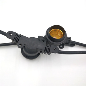 E26 E27 Outdoor Led Light <b>String</b> Waterproof Plastic Lamp Holder For <b>Garden</b> Patio Lighting 2 Year Warranty - Product Image 1