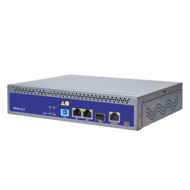 New Arrival  FTTH EPON GE 10GE Uplink 2 port GPON OLT with C++++ SFP