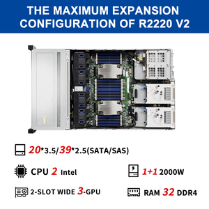 Hot Deal Rack Server et ordinateur serveur pour la virtualisation native du cloud Stockage NAS Base de données d'inférence AI et ERP avec serveur - Product Image 6