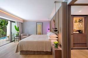 Juegos de Muebles de Dormitorio de Hotel de Madera Maciza Modernos y Personalizados, Artículos de Hostelería Ecológicos de Lujo, Tapizados para Apartamentos - Product Image 6