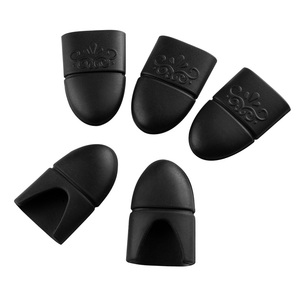 Lot de 10 capuchons en silicone pour vernis à ongles, lingettes dégraissantes pour dissolvant de gel, nettoyant pour doigts, protection pour vernis, outils de manucure NAT058 - Product Image 6