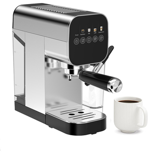 Potente cafetera eléctrica semiautomática <span class=keywords><strong>Espresso</strong></span> y Capuchino de acero inoxidable con función de espuma de leche, <span class=keywords><strong>20</strong></span> bares - Product Image 3