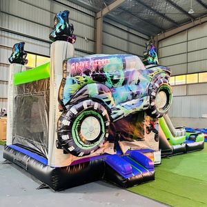 Gran Castillo Hinchable Combo Dmuchaniec <span class=keywords><strong>Grave</strong></span> <span class=keywords><strong>Digger</strong></span> Monster Truck Bounce House - Product Image 2