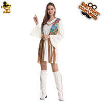 Costumes d'Halloween des années 70 des années 80 à la mode rétro Disco voyage Cosplay fête scène Performance Costumes