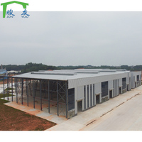 Almacén de Estructura de Acero Moderna, Panel Sándwich de Lámina Metálica, Almacenamiento Comercial, Edificio Prefabricado Industrial, Sala de Exposiciones