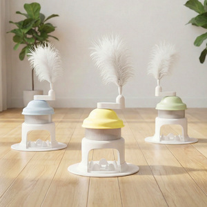 Nouvel article pour animaux de compagnie : Distributeur de friandises pour animaux, Jouet rotatif à libération de nourriture pour chat, Tapis d'alimentation lente pour l'auto-entretenissement - Product Image 6