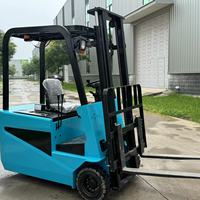 Chariot élévateur électrique multifonctionnel compact à trois roues, capacité 1,5 tonne
