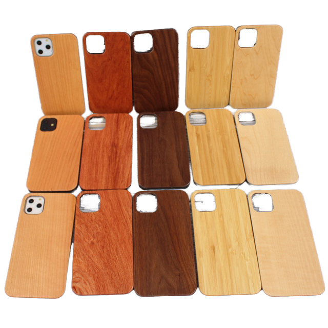 Natural Bamboo Wood Phone Case for iPhone 17 16 15 14 13 Pro Max Custom Laser Engraving Biodegradable Shockproof Back Cover