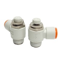 Banyak 2 buah As4201f-n04-13s-j Speed Control Elbow, 1/2in Npt ke o1/2in Tube Baru, Asli, Tersedia, dengan Garansi Satu Tahun.