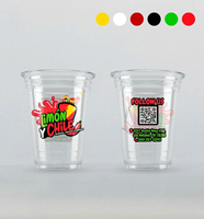 Givré Biodégradable 1000ml Transparent En Gros Glace Boire 8 10 12 16oz Café Dessert Boisson Froide Peut En Forme De Tasse En Plastique