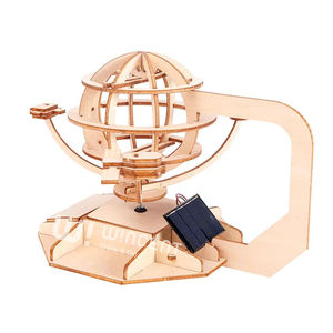 Kit éducatif STEM bâtiment Science expérience jouet secouant ventilateur hélicoptère à énergie solaire bricolage cadeau en bois pour garçons filles - Product Image 1