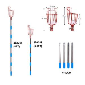 เครื่องมือเก็บ<span class=keywords><strong>ผล</strong></span><span class=keywords><strong>ไม้</strong></span>แบบอุตสาหกรรม พร้อมแผ่นโฟมป้องกัน ด้ามจับสแตนเลสแบบยืดหดได้ <span class=keywords><strong>ผล</strong></span>ิตตามแบบ OEM สำหรับเก็บแอปเปิ้ล - Product Image 2