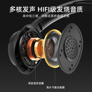Auriculares Inalámbricos Bst-700 Over-Ear 5.0 con Carga Tipo-C y Ranura para Tarjeta para Teléfono Móvil - Product Image 5