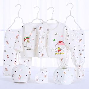 Ensemble de vêtements pour bébés garçons et filles, nouveau-né, 7 pièces, 100% coton, motif de dessin animé, pour un mois entier - Product Image 4