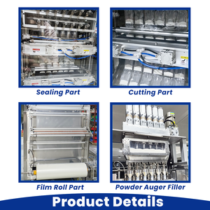 Machine d'emballage automatique <span class=keywords><strong>de</strong></span> sachets <span class=keywords><strong>de</strong></span> levure chimique 20g pour épices, piment, protéine, <span class=keywords><strong>lait</strong></span> et café <span class=keywords><strong>en</strong></span> <span class=keywords><strong>poudre</strong></span> - Product Image 4