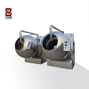 Máquina de recubrimiento de azúcar de grano de café cacahuete Harina de nuez de chocolate redonda - Product Image 1
