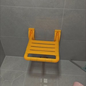 Oren <b>Folding</b> Shower <b>Stool</b> 410x350x450mm Plastic Bathroom Safety Equipment for Elderly - Product Image 2
