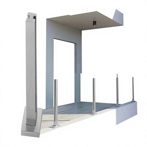 Balustrade moderne en verre trempé avec profilé en aluminium sans cadre en forme de U pour balcon, terrasse et escalier extérieur de villa et d'hôtel - Product Image 3