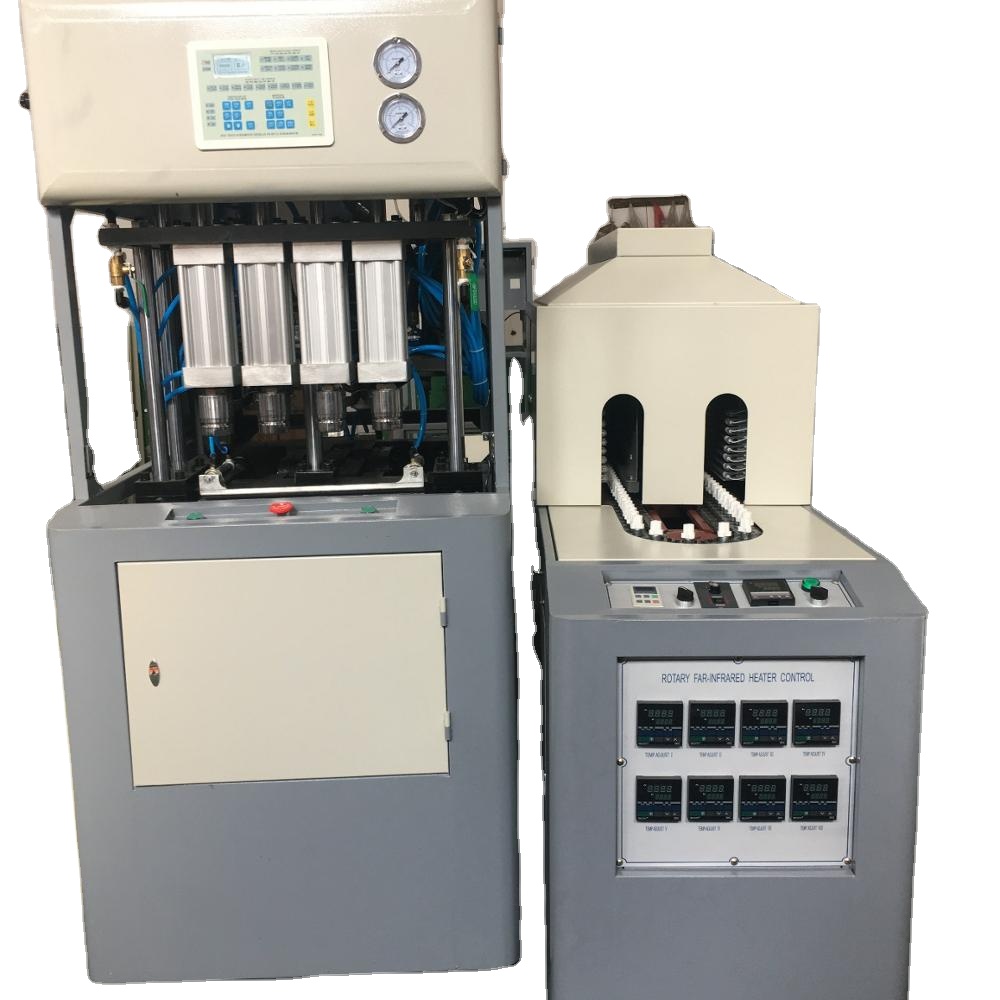 Полуавтоматическая машина для выдувания бутылок из ПЭТ с 4 камерами 2000bph