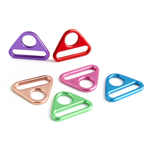 Ajusteurs d'anneaux triangulaires de différentes couleurs, 20/25/32/38mm, anneaux en D, <span class=keywords><strong>boucle</strong></span> de réglage pour sac à coudre, sangle avec barre - Product Image 4